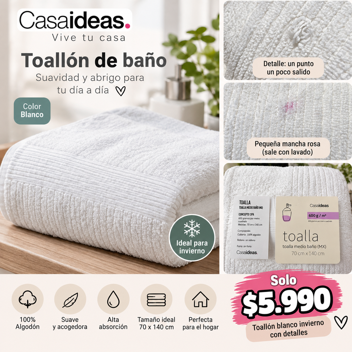 Toalla de baño