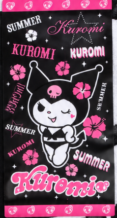 Toalla de Playa Kuromi 🖤🩷