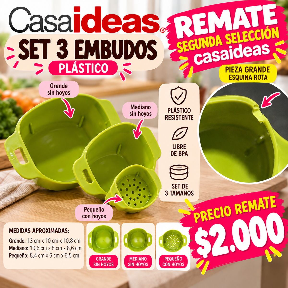 Set 3 embudos