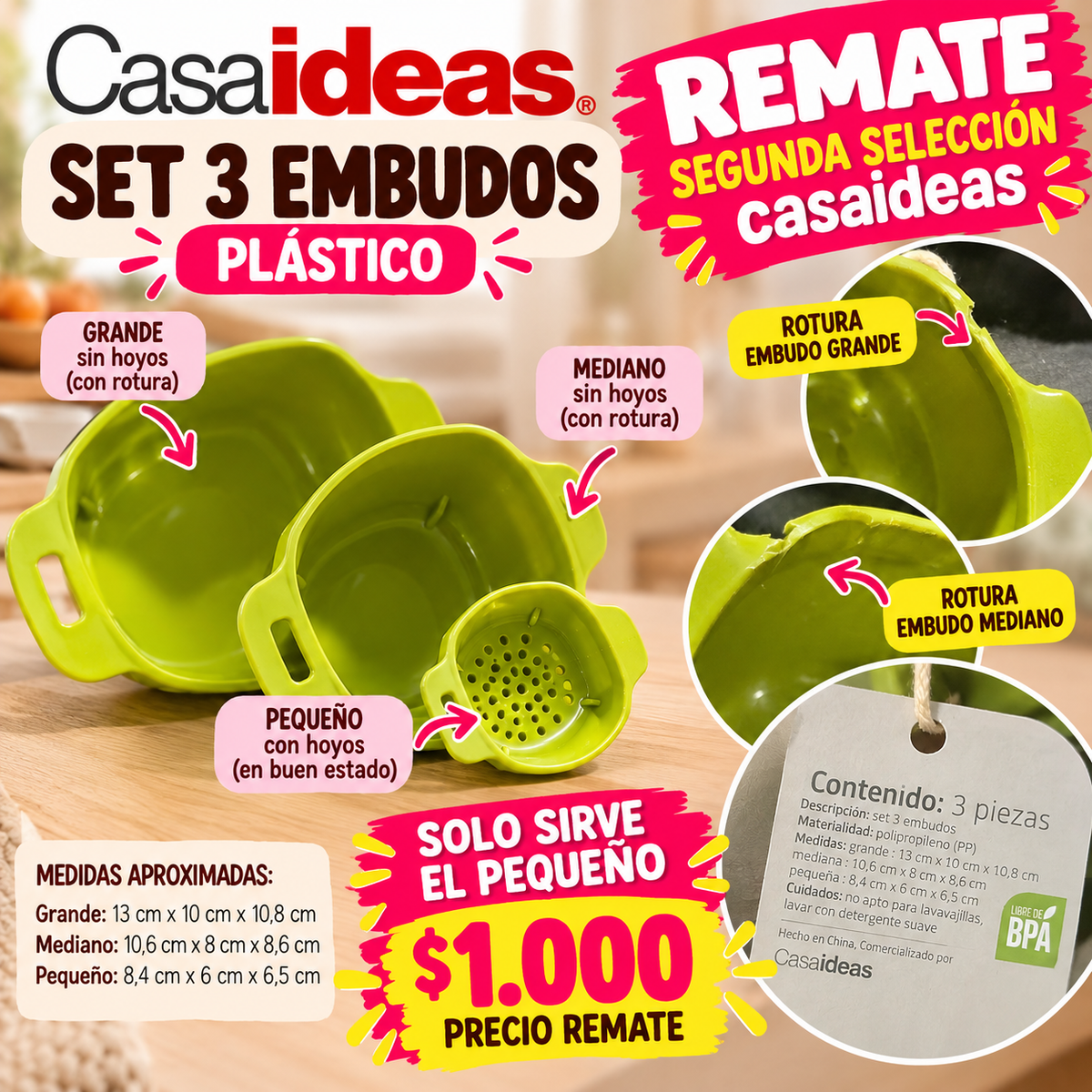 Set embudos
