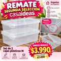 Set 2 cajas plásticas