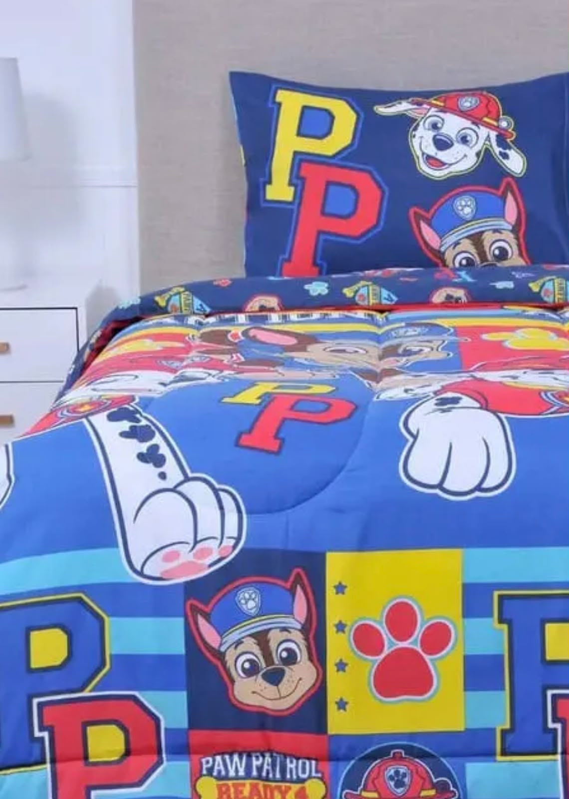Plumón Reversible Paw Patrol Ready for Action 1,5 Plazas + Funda de Almohada