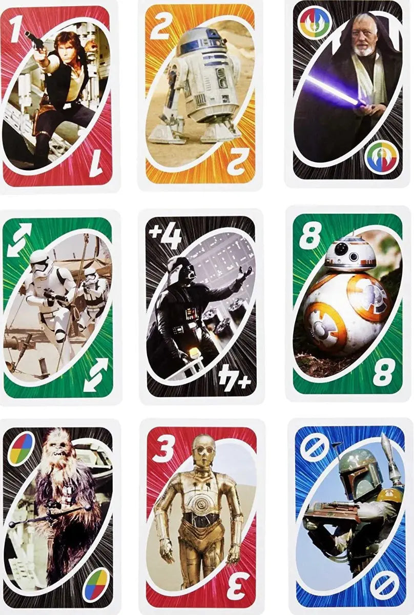 Juego de cartas Uno Star Wars Mattel